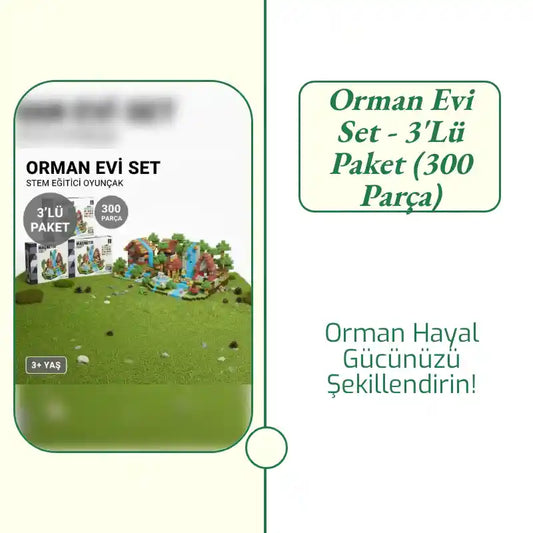 Orman Evi Set - 3'lü Paket (300 Parça) by@Outfy