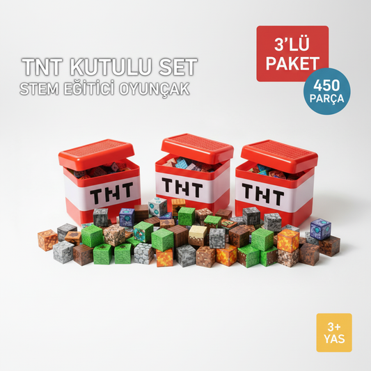 TNT Kutulu Set 3'lü Paket - 450 Parça