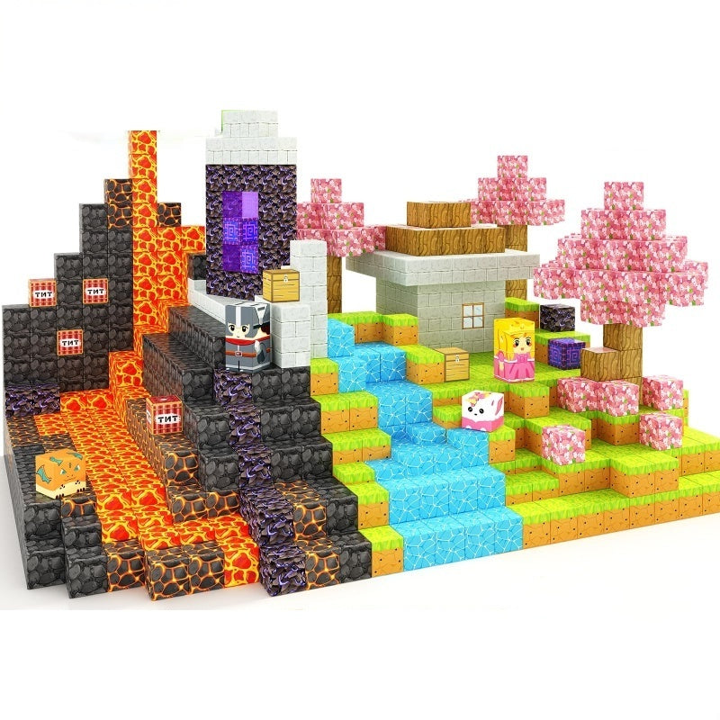 Blocs de construction magnétiques – Ensemble Magic Portal (100 pièces)