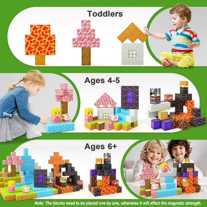 Blocs de construction magnétiques – Ensemble Magic Portal (100 pièces)