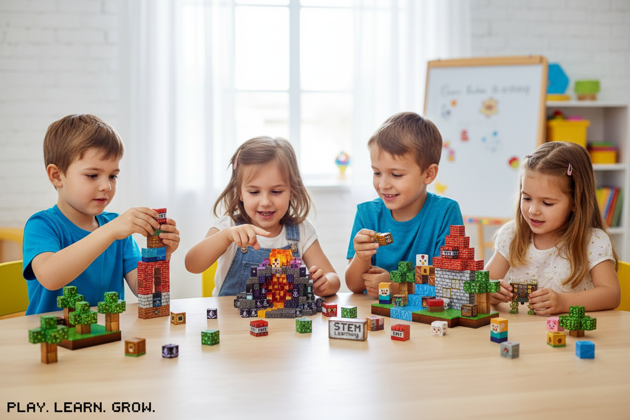 Minecraft Manyetik Yapı Küpleri ile Çocuk Gelişimi - 5 Bilimsel Fayda