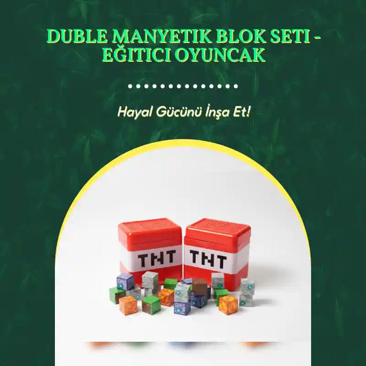 Duble Manyetik Blok Seti - Eğitici Oyuncak by@Outfy