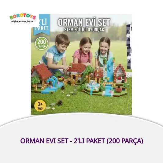 Orman Evi Set - 2'li Paket (200 Par&ccedil;a) by@Outfy