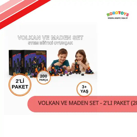 Volkan ve Maden Set - 2'li Paket (200 Par&ccedil;a) by@Outfy