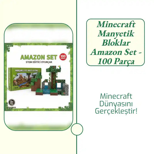 Minecraft Manyetik Bloklar Amazon Set - 100 Par&ccedil;a by@Outfy