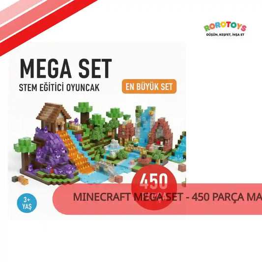 Minecraft Mega Set - 450 Par&ccedil;a Manyetik Blok Seti by@Outfy